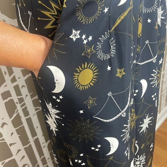 Lost + Wander Zodiac Cross-Front Ruffle Jumpsuit S - Picture 11 of 12